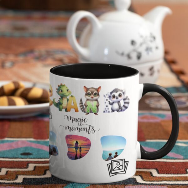 Personalized Moments Coffee Mug, Cute Animal Coffee Cup, Gift for Animal Lovers,  Drinkware, Fun Home Office Decor