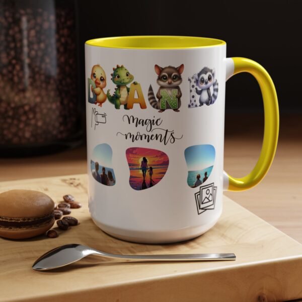 Personalized Moments Coffee Mug, Cute Animal Coffee Cup, Gift for Animal Lovers,  Drinkware, Fun Home Office Decor