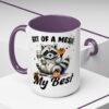 Whimsical Raccoon Coffee Mug, Cute Animal Lover Gift, Funny Quote Coffee Cup, Fun Home Decor, Perfect for Birthdays and Holidays