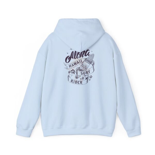 Aloha Hawaii Surf Rider Unisex Hooded Sweatshirt, Cozy Hoodie, Beachwear, Gift for Surfer, Summer Style, Adventure Apparel