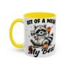 Whimsical Raccoon Coffee Mug, Cute Animal Lover Gift, Funny Quote Coffee Cup, Fun Home Decor, Perfect for Birthdays and Holidays