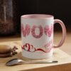 Mom Accent Coffee Mug, Perfect Gift for Mother's Day, Love Quotes, Heart Design, Great Gifts For Mom, Home Decor