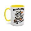 Whimsical Raccoon Coffee Mug, Cute Animal Lover Gift, Funny Quote Coffee Cup, Fun Home Decor, Perfect for Birthdays and Holidays