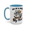 Whimsical Raccoon Coffee Mug, Cute Animal Lover Gift, Funny Quote Coffee Cup, Fun Home Decor, Perfect for Birthdays and Holidays