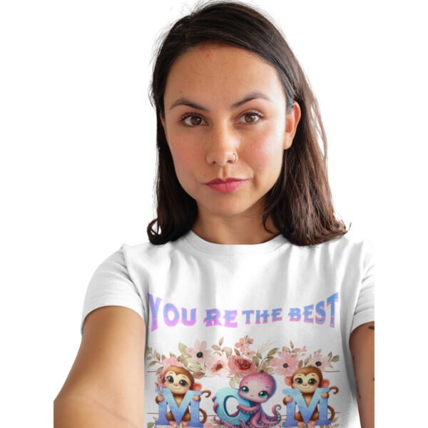 You’re the Best, Women Softstyle T-Shirt, Cute Animal Gift Tee, Birthday, Mother’s Day, Fun Casual Top, Funny Graphic Shirt