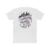Aloha Hawaii Surf Rider Unisex Cotton T-shirt with design on the back, Beachwear, Summer Fashion, Vacation T-Shirt, Surfing Gift