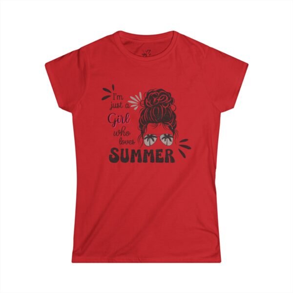 Summer Vibes Girl Tee, Women’s Softstyle Shirt, Summer T-Shirt, Gift for Friends, Summer Outfit, Cute Graphic Tee