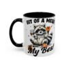 Whimsical Raccoon Coffee Mug, Cute Animal Lover Gift, Funny Quote Coffee Cup, Fun Home Decor, Perfect for Birthdays and Holidays