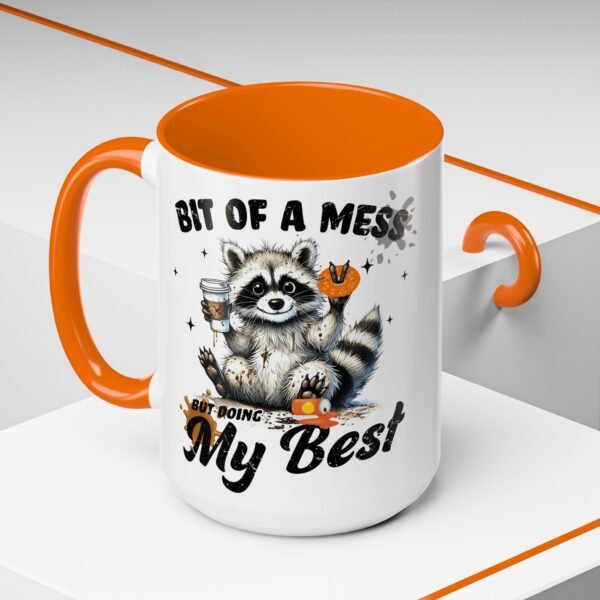 5711927355494080537_2048.jpeg Whimsical Raccoon Coffee Mug, Cute Animal Lover Gift, Funny Quote Coffee Cup, Fun Home Decor, Perfect for Birthdays and Holidays