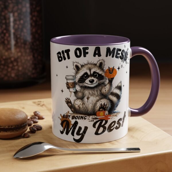 5739421613566422172_2048.jpeg Whimsical Raccoon Coffee Mug, Cute Animal Lover Gift, Funny Quote Coffee Cup, Fun Home Decor, Perfect for Birthdays and Holidays