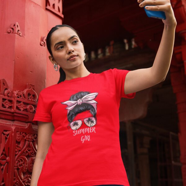Summer Girl Graphic Tee, Women’s Casual Shirt, Gift for Beach Lovers, Cute Summer Outfit, Fashion Tee, Relaxed Fit Top
