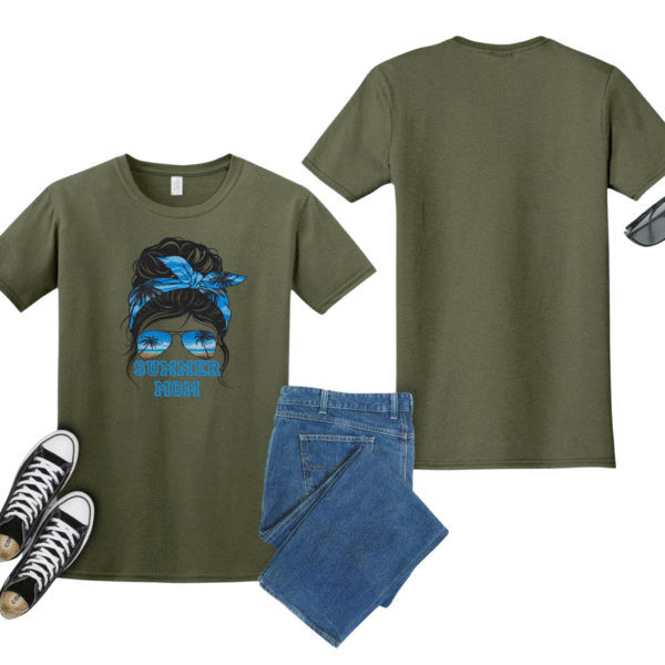 Women Summer Mom Tee, Graphic T-Shirt, Fun Summer Tee, Gift for Moms, Casual Wear, Family Vacation Shirt
