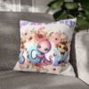 Colorful Mom' Pillowcase, Decorative Cushion Cover, Fun Mom's Room Decor, Cute Gift for Kids, Floral Animal Throw Pillow