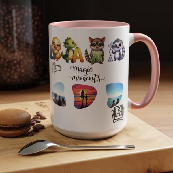 Personalized Moments Coffee Mug, Cute Animal Coffee Cup, Gift for Animal Lovers,  Drinkware, Fun Home Office Decor