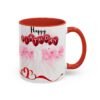 Birthday Celebration Coffee Mug, Fun Pink and Red Design, Gift for Birthdays, Party Decor, Birthday Mug