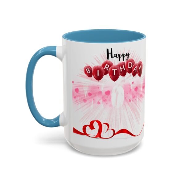 Birthday Celebration Coffee Mug, Fun Pink and Red Design, Gift for Birthdays, Party Decor, Birthday Mug