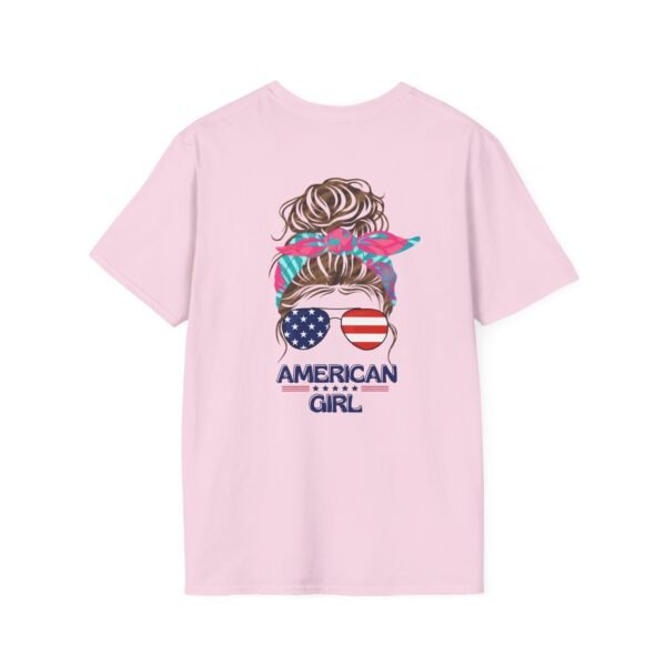 Patriotic American, Girl T-Shirt, Women Tee, Summer Style, Independence Day Shirt, Gift for Her, Casual Wear, Festival Top