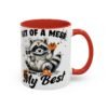Whimsical Raccoon Coffee Mug, Cute Animal Lover Gift, Funny Quote Coffee Cup, Fun Home Decor, Perfect for Birthdays and Holidays