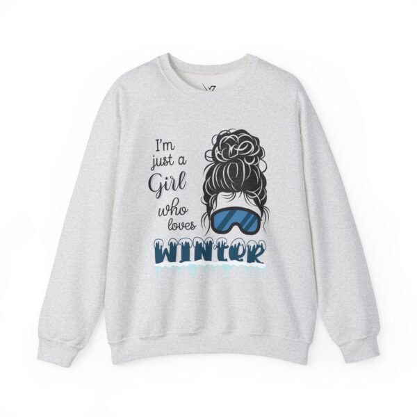 Winter Love Women Sweatshirt, Cozy Crewneck, Winter Apparel, Gift for Her, Ski Lover Sweatshirt