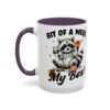 Whimsical Raccoon Coffee Mug, Cute Animal Lover Gift, Funny Quote Coffee Cup, Fun Home Decor, Perfect for Birthdays and Holidays