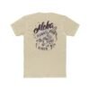 Aloha Hawaii Surf Rider Unisex Cotton T-shirt with design on the back, Beachwear, Summer Fashion, Vacation T-Shirt, Surfing Gift