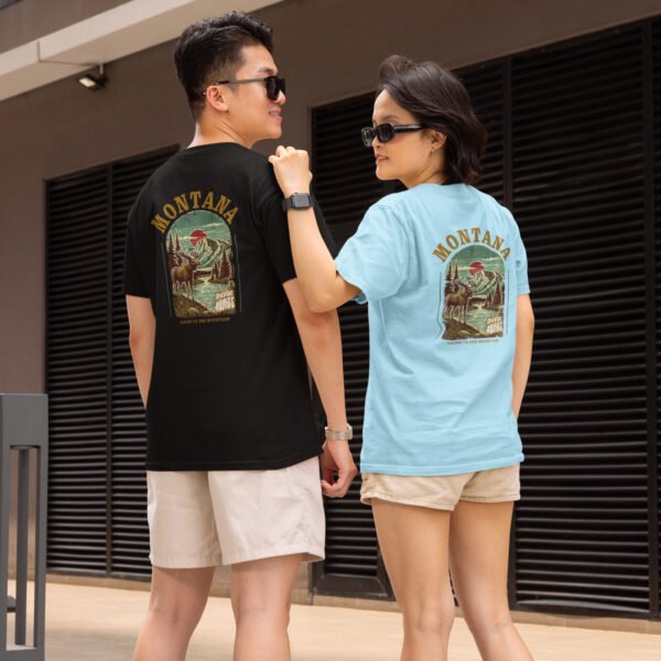 Montana Graphic Unisex T-Shirt, Nature Lover Gift, Casual Wear, Adventure Tee, Travel Souvenir
