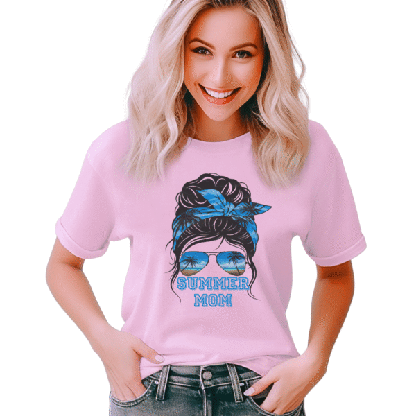Women Summer Mom Tee, Graphic T-Shirt, Fun Summer Tee, Gift for Moms, Casual Wear, Family Vacation Shirt