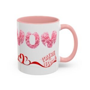 Mom Accent Coffee Mug, Perfect Gift for Mother's Day, Love Quotes, Heart Design, Great Gifts For Mom, Home Decor