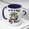 Whimsical Raccoon Coffee Mug, Cute Animal Lover Gift, Funny Quote Coffee Cup, Fun Home Decor, Perfect for Birthdays and Holidays