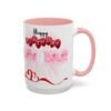Birthday Celebration Coffee Mug, Fun Pink and Red Design, Gift for Birthdays, Party Decor, Birthday Mug