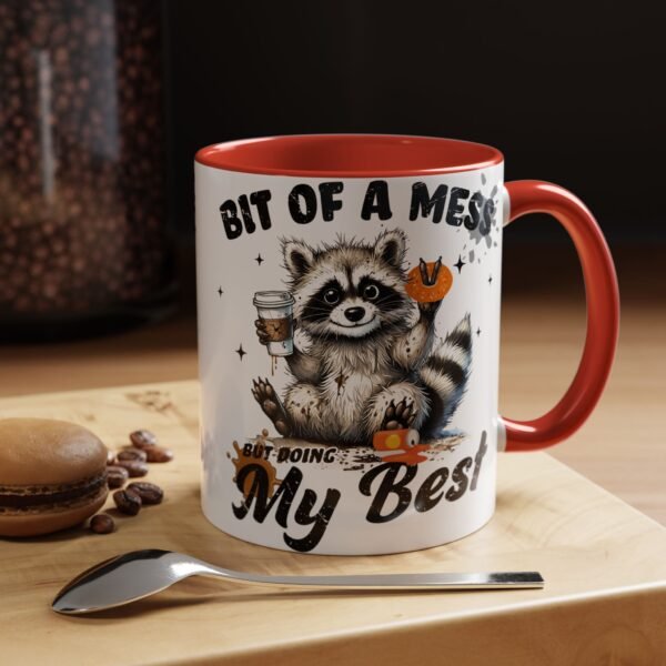 8924932783102188670_2048.jpeg Whimsical Raccoon Coffee Mug, Cute Animal Lover Gift, Funny Quote Coffee Cup, Fun Home Decor, Perfect for Birthdays and Holidays