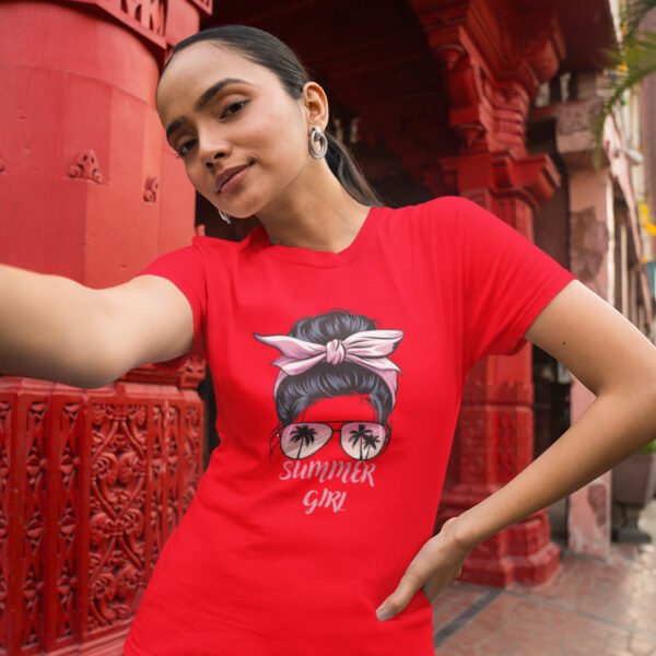 Summer Girl Graphic Tee, Women’s Casual Shirt, Gift for Beach Lovers, Cute Summer Outfit, Fashion Tee, Relaxed Fit Top