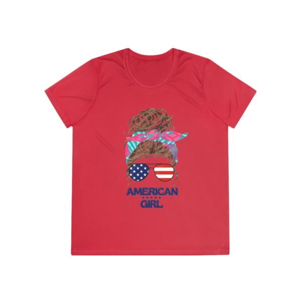 Patriotic Ladies Tee, Perfect for July 4th, Summer BBQs, Casual Wear, Gifts for American Girl, USA Pride Shirt,  For Active Women