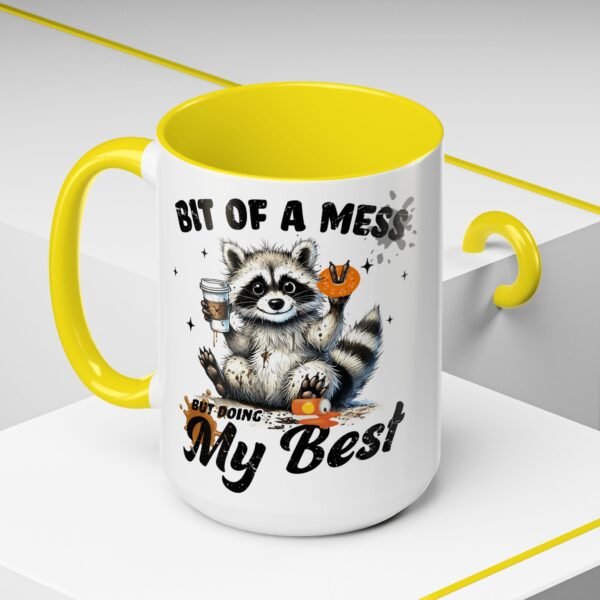 9724853142846669378_2048.jpeg Whimsical Raccoon Coffee Mug, Cute Animal Lover Gift, Funny Quote Coffee Cup, Fun Home Decor, Perfect for Birthdays and Holidays