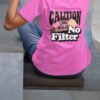 Caution I Have No Filter Women T-Shirt, Funny Casual Tee, Gift for Friends, Party Shirt, Everyday Wear