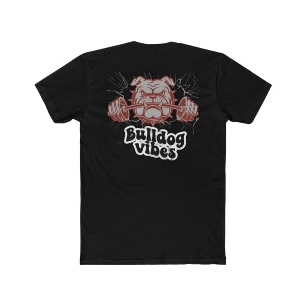 Bulldog Vibes Crew Tee, Unisex Cotton Shirt, Gym T-Shirt, Pet Lover Apparel, Motivational Fitness Tee