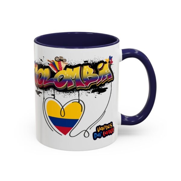 Vibrant Colombia Themed Coffee Mug, Perfect Gift for Travelers, Coffee Lovers, and Celebrations, Unique Design for Everyday Use