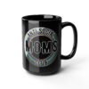 Anti Social Moms Club Mug, 15oz Black Ceramic Coffee Cup, Perfect Gift for Moms, Funny Mom Mug, Unique Mother's Day Gift, Quirky