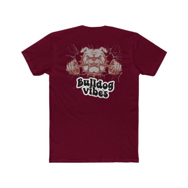 Bulldog Vibes Crew Tee, Unisex Cotton Shirt, Gym T-Shirt, Pet Lover Apparel, Motivational Fitness Tee