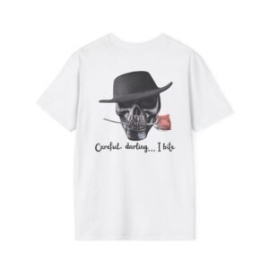 Personalized Skull Graphic Tee, Men T-Shirt, Halloween Outfit, Gift for Her, Alternative Fashion, Casual Wear