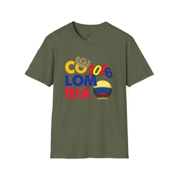 10909639710154471867_2048.jpeg Colombia National Pride T-Shirt, Unisex Softstyle Tee, Travel Souvenir Shirt, Festival Apparel, Colombian Celebration Shirt
