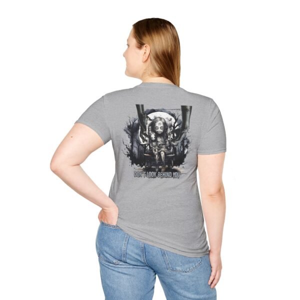 10989280075531414012_2048.jpeg Horror Graphic Tee - Unisex Softstyle T-Shirt, Halloween Shirt, Gifting Apparel, Casual Wear, Horror Lover's Gift, Trendy Outfit