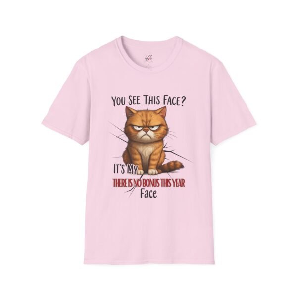 Big Funny Cat Face T-Shirt, Humorous Cat Lover Gift, Grumpy Cat Tee, Gift for Cat Owners, Birthday Apparel, Casual Wear