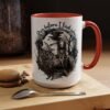 Mystical Accent Coffee Mug, Unique Gift, Tea Lovers, Home Decor, Spooky Vibes, Artistic Mug with Whimsical Design