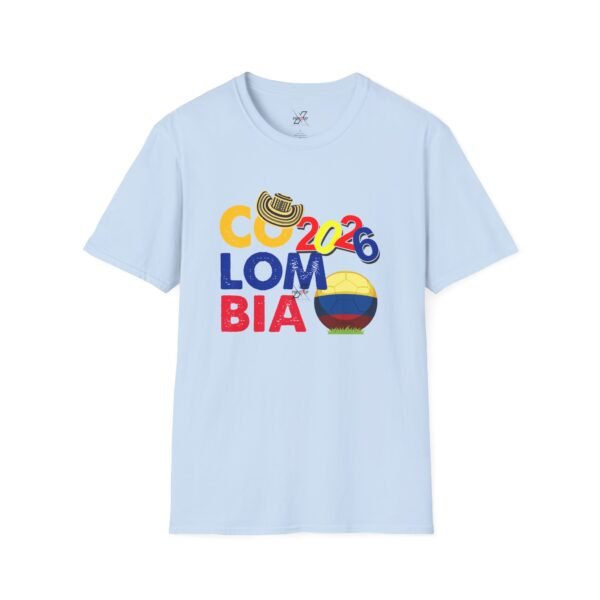 12501017982402392159_2048.jpeg Colombia National Pride T-Shirt, Unisex Softstyle Tee, Travel Souvenir Shirt, Festival Apparel, Colombian Celebration Shirt