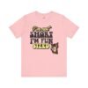 12686747080692352181_2048.jpeg Fun Sized Tee with Whimsical Cat Design, Cute Short Sleeve Shirt for Cat Lovers, Funny Gift for Birthdays, Best Friend Gift, Casual Wear