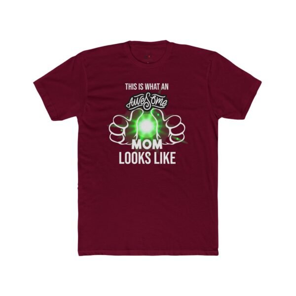 Awesome Mom Women Cotton Crew Tee,  Perfect Gift for Mother's Day, Birthdays, Fun Casual Wear, Family Gatherings, or Celebrations