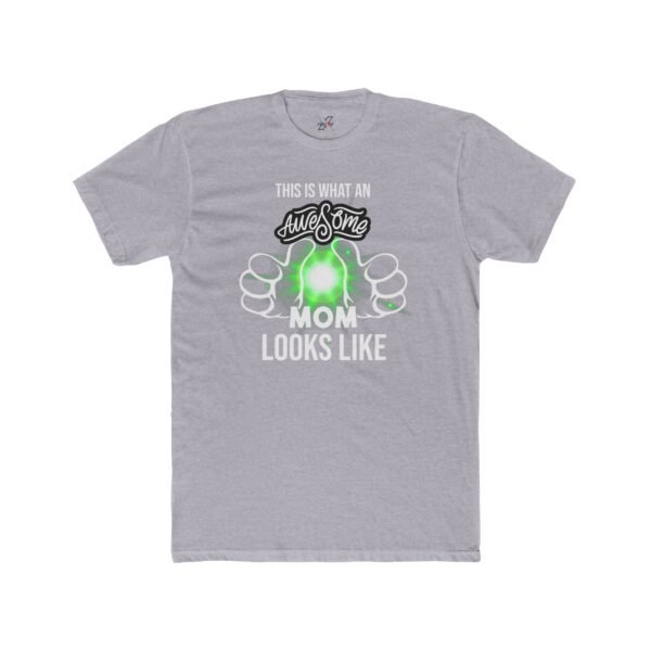 Awesome Mom Women Cotton Crew Tee,  Perfect Gift for Mother's Day, Birthdays, Fun Casual Wear, Family Gatherings, or Celebrations