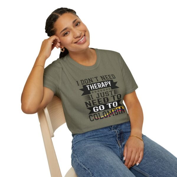 13411806740502466980_2048.jpeg Colombia Therapy Quote T-Shirt, Funny Travel Shirt, Unisex Graphic Tee, Vacation Gift, Adventure Humor Top