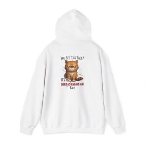 Funny Cat Hooded Sweatshirt, Unisex Pullover, Casual Wear, Gifts for Cat Lovers, Cozy Hoodie, Pet Lover Apparel